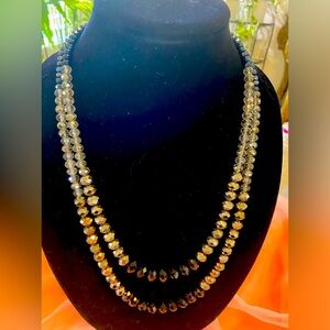 ALI KHAN CRYSTAL BEADED NECKLACE
